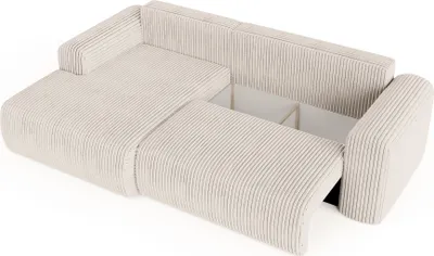 Zdjęcie produktu dla Narożnik Laco L - narożnik w kształcie litery L, z funkcją spania, pojemnik na pościel, mebel tapicerowany, LEWY, Tilia 1