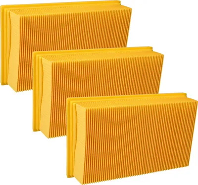 Produktbild von vhbw 3x Flachfaltenfilter L kompatibel mit Hilti VC-20, VC 40 UM, VC-40, VC 20 UM Nass-/Trockensauger Staubsauger