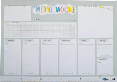 Produktbild von Betzold Schreibtischunterlage, DIN A2, 60 Blatt, Farbe: grau