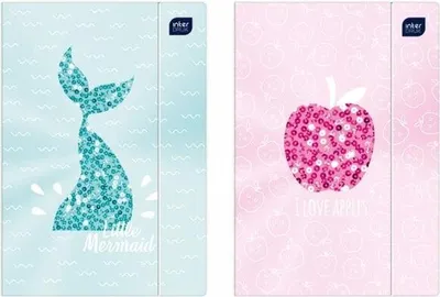 Obrázek produktu pro Složka Interdruk s gumičkou A4+ metalický lesk