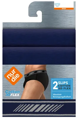 Produktbild von NUR DER Slip 3D-Flex Classic 2er Pack - marine - 7 | XL | 54