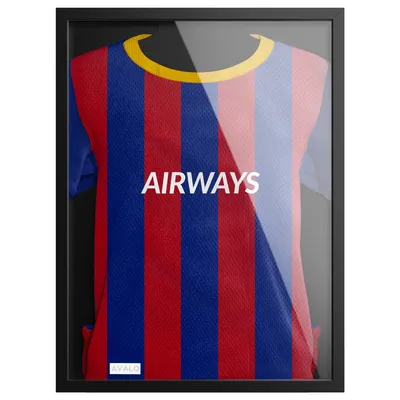 Image de Cadre d’exposition pour maillot – Cadre 3D 60x80 CM – Noir – Cadre profond – Encadrement de maillot de sport Avalo