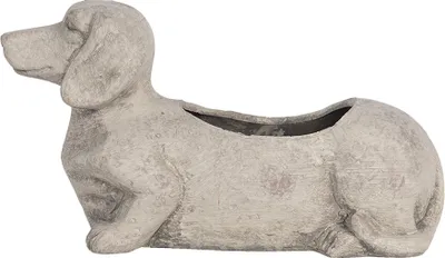 Produktbild von Clayre & Eef Blumentopf 24x9x13 cm Grau Stein