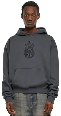 Produktbild von Mister Tee - "Teamdream" Kapuzenpullover für Herren, Ultraschwer, Übergroß TN2508 (S) (Dunkelgrau)