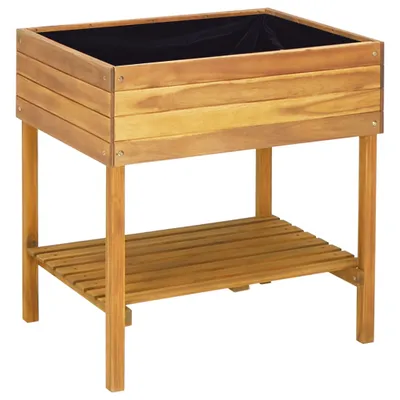 Zdjęcie produktu dla vidaXL Wysokie wiadro 78,5 x 58,5 x 78,5 cm lite drewno akacjowe