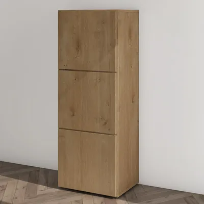 Produktbild von Mai & Mai Schuhschrank Schuhkommode mit 3 Schränken BTH: 45x36x120 cm Schuhregal Möbel in Kerneiche Schuhschrank02