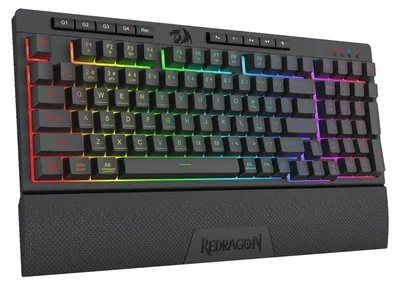 Produktbild von REDRAGON K515-RGB SHIVA 98, Kabelgebunden, USB, Membran Key Switch, Schwarz