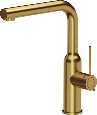 Produktbild von QUADRON Küchenarmatur ANGELINA Q LINE SteelQ, Mischbatterie 360°, Armatur Küche Edelstahl, Farbe: Gold, Höhe: 31 cm, Wasserhahn für Küche