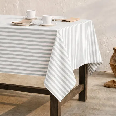 Tischdecke rechteckig 140x100 cm schmutzabweisend marineblau