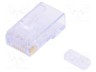 Zdjęcie produktu dla 1 x złącze RJ45, kabel kategorii 6, 44915, 8 pinów, pozłacane, 44915-0001, złącze RJ