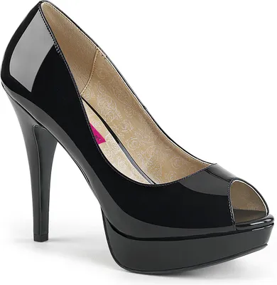 Produktbild von CHLOE-01 Uni Pumps von Pleaser Pink Label, Schwarz Lack , EU 43, US 11