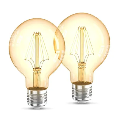 Produktbild von B.K.LICHT G80 E27 4W 2200K 2PACK LED-Kugel, Sockel E27, 4 Watt, Warmweiß, 2200 K,