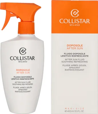 Produktbild von Collistar After Sun Fluid Soothing Refreshing, Körper, 400 ml, Spray, Feuchtigkeitsspendend, Auffrischend, Regenerierend, Weichmachend, Beruhigend, Unisex, Spray