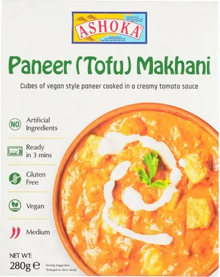 Produktbild von Ashoka Paneer (Tofu) Makhani Fertiggericht 280g