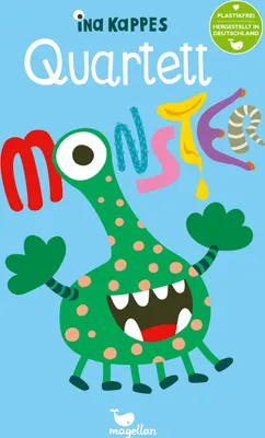 Produktbild von Kartenspiel Quartett - Monster mit bunten Bildern von Ina Kappes für Kinder ab 5 Jahren
