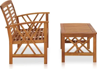 Produktbild von vidaXL 2-tlg. Garten-Lounge-Set Massivholz Akazie