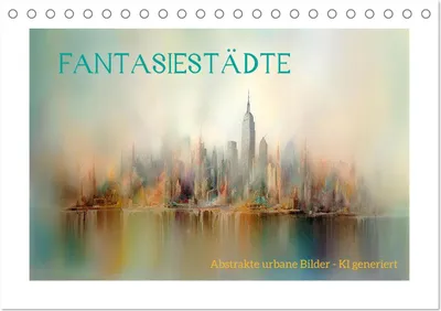 Produktbild von Fantasiestädte (Tischkalender 2025 DIN A5 quer), CALVENDO Monatskalender