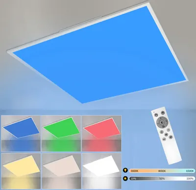 Produktbild von ZMH LED stropné svetlo biele stmievateľné s diaľkovým ovládaním RGB zmena farby stropné svietidlo stropné osvetlenie pre obývaciu izbu spálňu kuchyňu detskú izbu