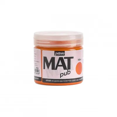 Productafbeelding van Pebeo Mat Pub acrylverf, 140 ml, helder oranje
