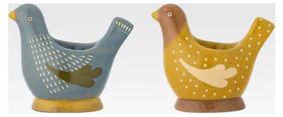 Produktbild von Eierbecher Birdy in Blau – Set aus Steingut
