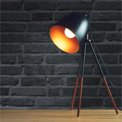 Produktbild von Tapete Steine M1-No.12109 Vliestapete Stein-Optik Schwarz Grau Wohnzimmer Schlafzimmer