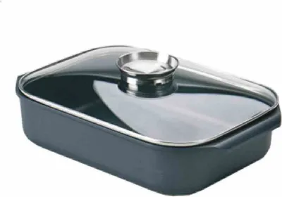 Zdjęcie produktu dla KARL KRÜGER Aroma brytfanna ze szklaną pokrywą Delta 34,5x24x9cm 5,5l