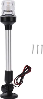 Zdjęcie produktu dla 12-calowe światła nawigacyjne LED do kotwic wodoodporne, dookólne światło łodzi 360° do jachtów morskich 12 V - 24 V