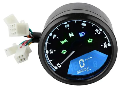 Zdjęcie produktu dla Uniwersalny cyfrowy wyświetlacz LCD do motocykla: prędkościomierz, licznik kilometrów, obrotomierz, wskaźnik poziomu paliwa
