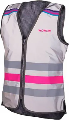 Obrázok produktu pre WOWOW Bezpečnostná vesta Lucy Full Reflective sivá so zipsom veľkosť S