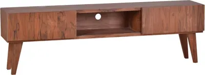 Produktbild von MiaMöbel TV-Kommode Tamesi 180 cm Modern Massivholz Teak Dunkelbraun