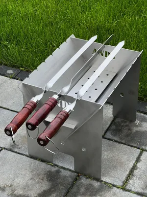 Kebab-Spieße aus Holz, 6 Stück, 60 cm lang, 2 cm breit