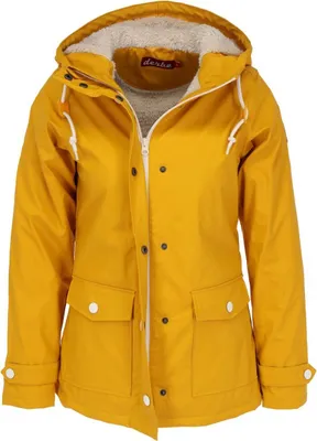 Produktbild von Derbe Damen Regenjacke Wetterjacke Pensholm, Farbe:Gelb, Größe:36, Artikel:-040/9023 yellow / off white