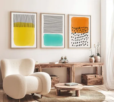 Image de Wallity, tableau décoratif encadré en MDF (3 pièces), 30 x 40 cm | 100 % MDF (3 mm), cadre : 100 % BOIS MASSIF (2,5 cm) | Une décoration murale élégante pour tous les intérieurs.