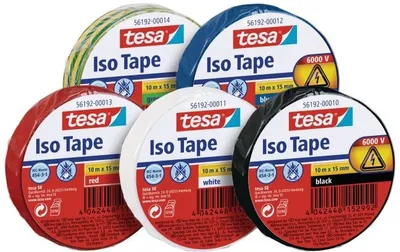 Produktbild von Isolierband 15mmx10m rot Packung mit 10 Stück