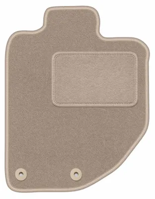 Productafbeelding van Velours bestuurdersmat voor Volvo C70 I 1997-2005 (cabrio/coupé) – beige, op maat – Wielganizator LUX