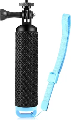 Produktbild von PULUZ PU868B Schwimmender Griff, wasserdichter Selfie-Stick mit 1/4-Zoll-Adapter und Handschlaufe, kompatibel mit GoPro Hero 12/11/10/9 Insta360 DJI Osmo Action-Kamera