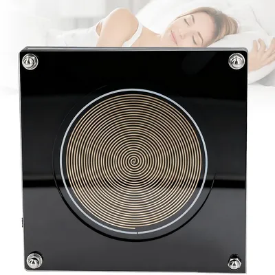 Produktbild von Schumann Wellen Generator 7,83 Hz – ELF Elektromagnetische Resonanz, Desktop-Deko, Akku-Version, Schwarz Matt-Gold