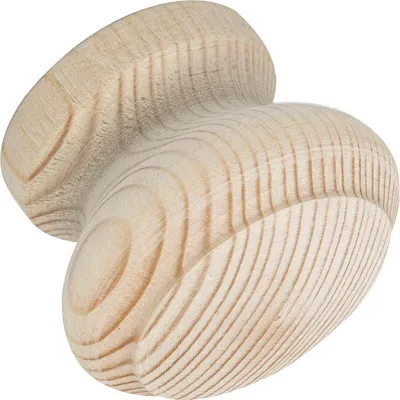 Produktbild von Alles im Griff Knauf für Schrank Horno ø35 mm - Möbelknopf aus Holz, Tiefe 28mm - Türknauf, Kiefer roh
