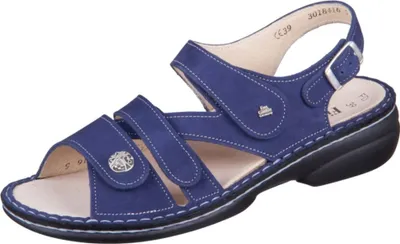 Produktbild von Finn Comfort Gomera, Damenschuhe, bequeme Sandale, Leder, Royal (Blau) - Damenschuhe Sandale bequem / lose Einlage, Blau, leder (nabuk)