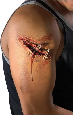 Produktbild von Bristol Novelty - "Unsafely Pinned" Kostüm-Zubehör BN4410 (Einheitsgröße) (Natürlich)