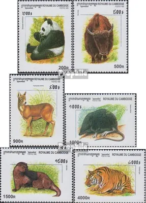 Produktbild von Briefmarken Kambodscha 1999 Mi 2005-2010 (kompl.Ausg.) postfrisch Säugetiere