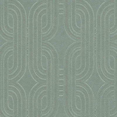 Immagine prodotto di Profhome 399375-GU Carta da parati retrò in tessuto non tessuto grafica blu verde marrone bianco 5,33 m2