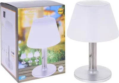 Produktbild von ProGarden LED Solar-Tischleuchte Weiß