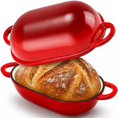 Dutch Oven 2,85 L emailliert zum Brotbacken ofenfest
