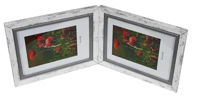 Obrázek produktu pro Fotorámeček GALLERY FLASH 15x21 cm DOUBLE horizontální/ horizontální BÍLÝ