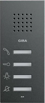 Produktbild von Giersiepen 125028 Wohnungsstation Aufputz System 55 Anthrazit Türsprechanlage