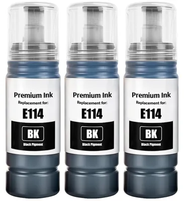 3er-Pack Tintenflasche Schwarz 70 ml für Epson ET-8550/8500