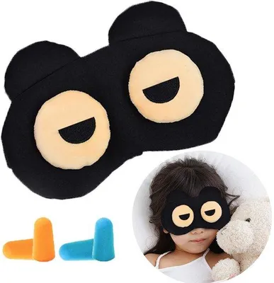 Produktbild von Sommerschutz-3D-Oogmasker, Grappige Slaapbrille, Lichtblockerend, Zart, atmungsaktiv, verstellbar