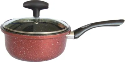 Obrázek produktu pro Zapékací hrnec s poklicí Rosberg R51321G18, 18 cm, 1,8 l, mramorová povrchová úprava, indukce, bordó melanž