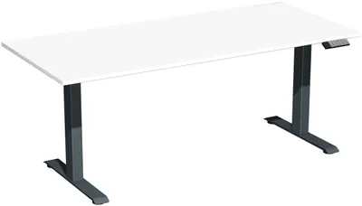 Immagine prodotto di Tavolo elevatore elettrico regolabile in altezza, 1600x800x730-1230, bianco/antracite